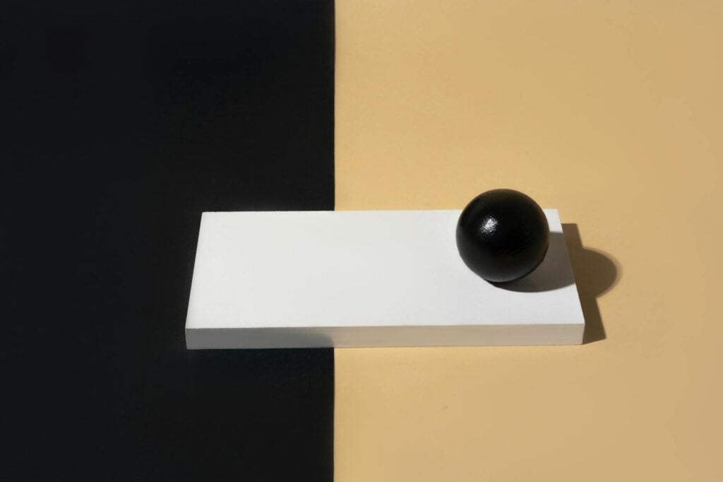 Managing Bipolar Disorder: Practical Strategies and Local Resources 2 Artistic minimalist composition featuring geometric shapes and strong contrasts.