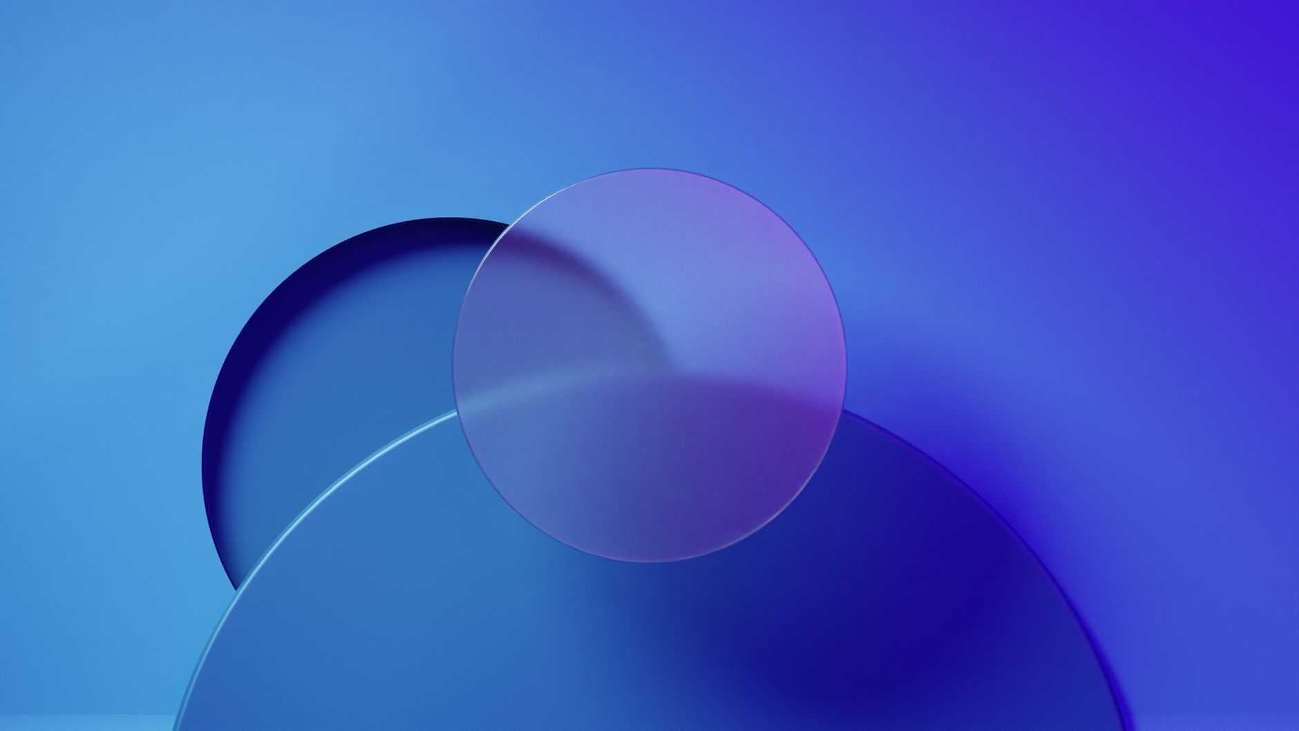 Blog 5 Minimalist abstract design featuring overlapping blue and purple geometric shapes.